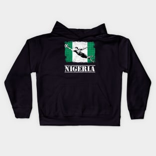 Nigeria Soccer Goalie Goal Keeper Shirt Kids Hoodie